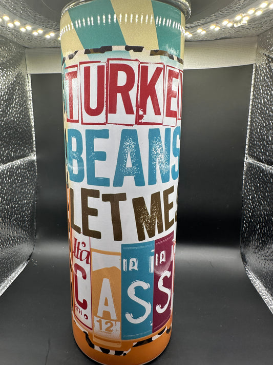 Turkey casserole 20oz straight tumbler