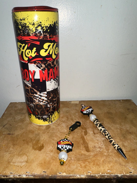 Boy mama tumbler set